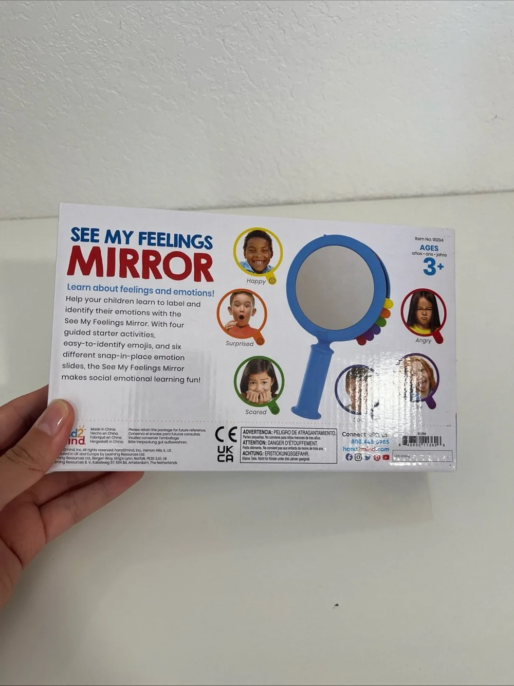 See My Feelings Mirror - Blue Kids Emotion Learning Toy